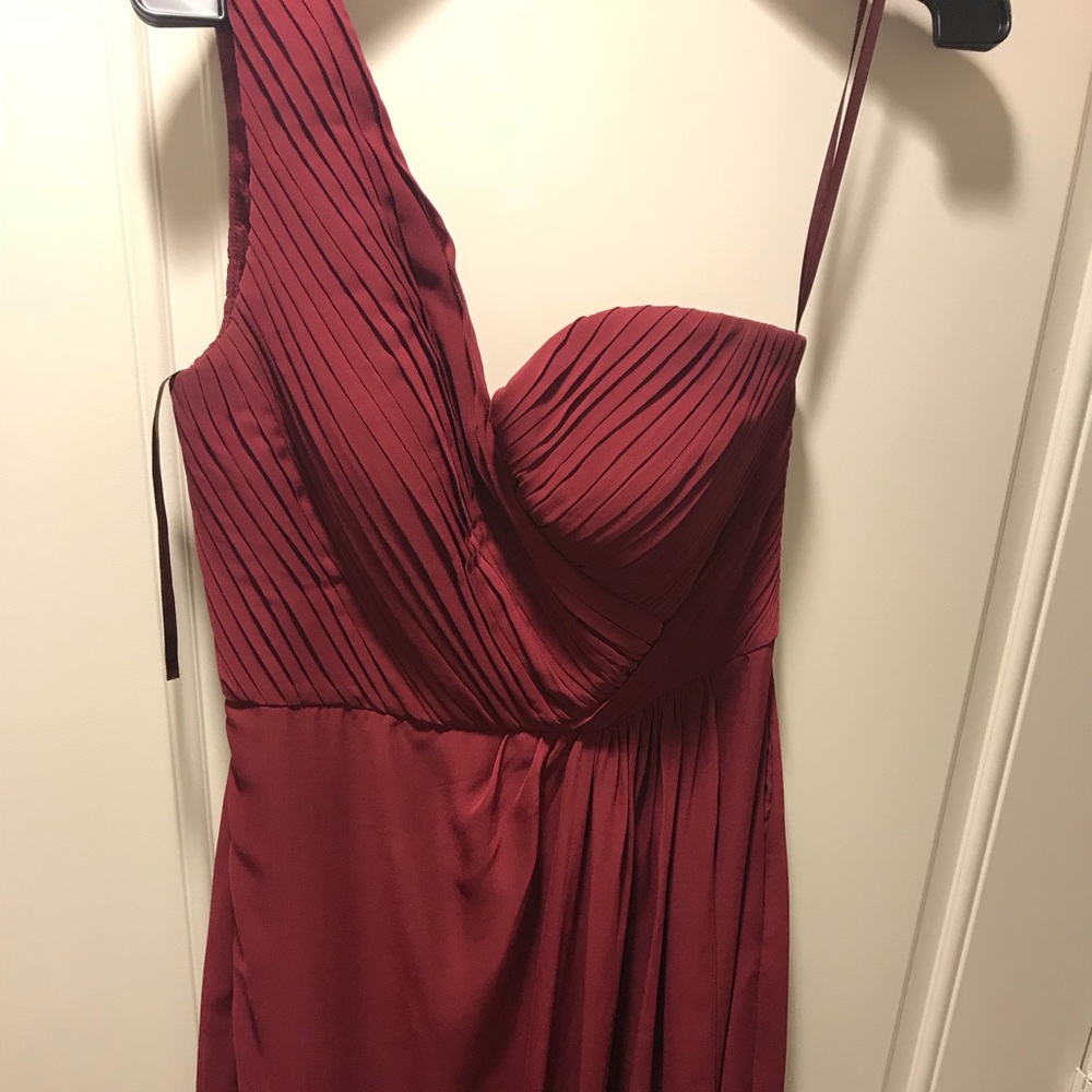 Weddington way one shoulder bridesmaid dress